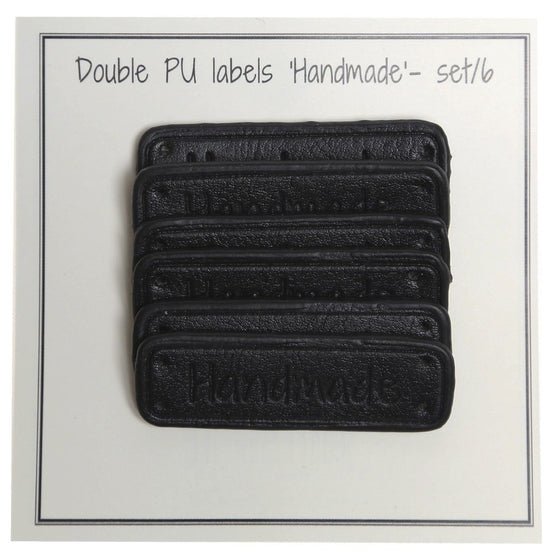 PU-leer label ''Handmade'' 5 x 1,5 cm - Go Handmade
3