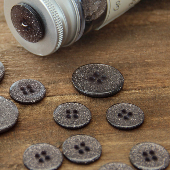 Glitter Knopen - Zwart - Meerdere maten - Go Handmade
5