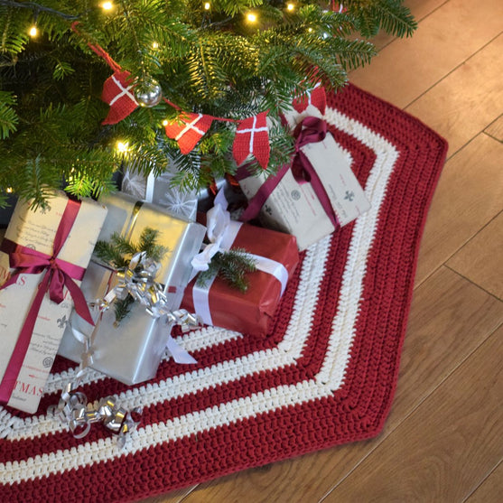 Gehaakt Kerstboomkleed - Ribbon
2
