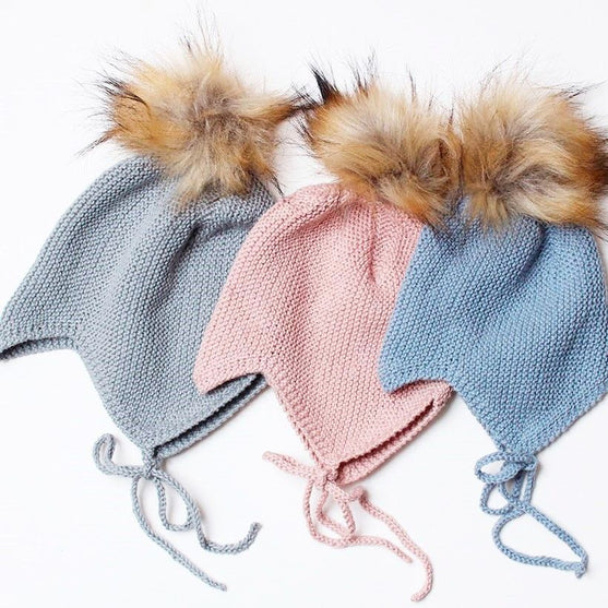 Gebreide Babymuts in Rainbow
2