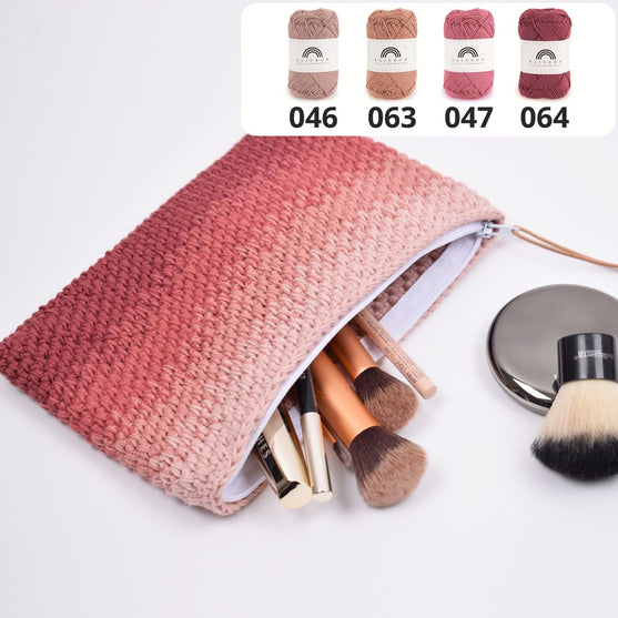 Gehaakt make-up tasje - Ton-sur-ton
3