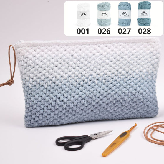 Gehaakt make-up tasje - Ton-sur-ton
5