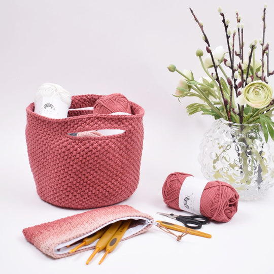 Gehaakte garentas met structuur 8/8