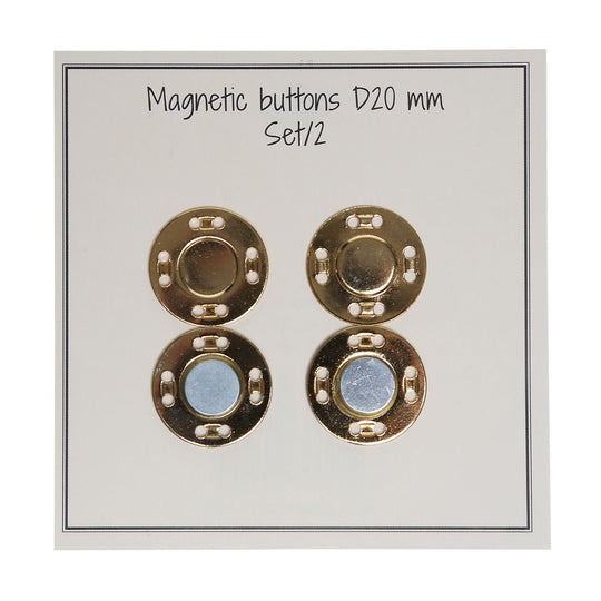 Magneetknopen - 20 mm - Go Handmade
