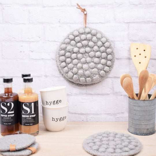 Gevilte pannenlappen met bobbels