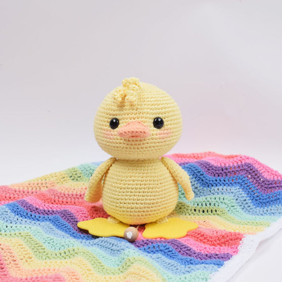 Alfred de eend met muziekdoosje
3