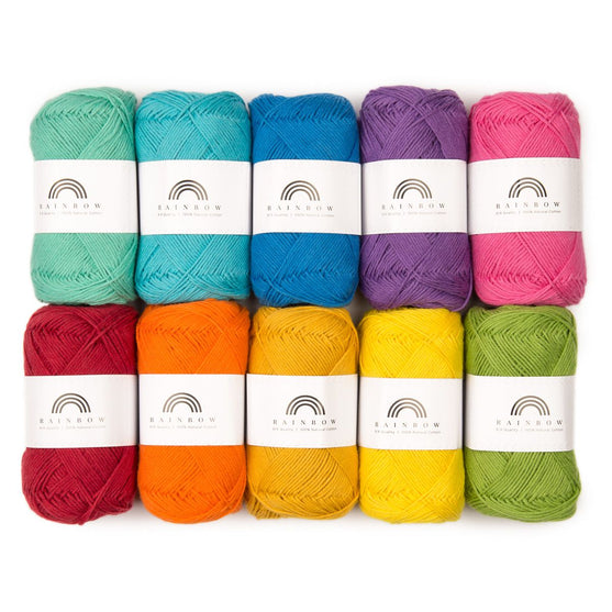 Rainbow Cotton 8/4 Color Pack 09 - Hobbii
1