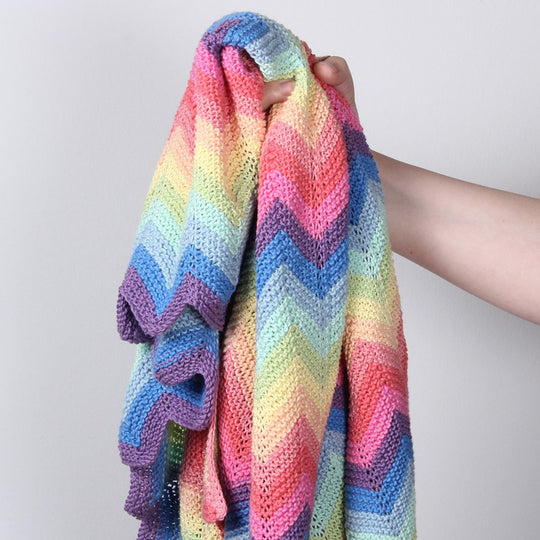 Super regenboog deken - Pastel