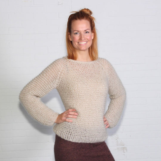 Kid Mohair Ribbeltrui