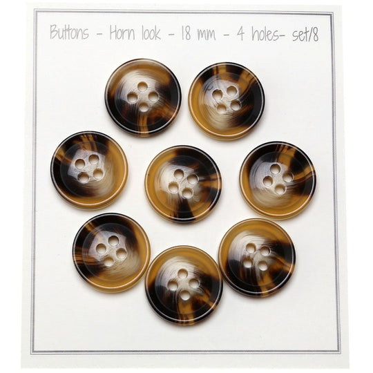 Hoornen (Look) knopen - Go Handmade