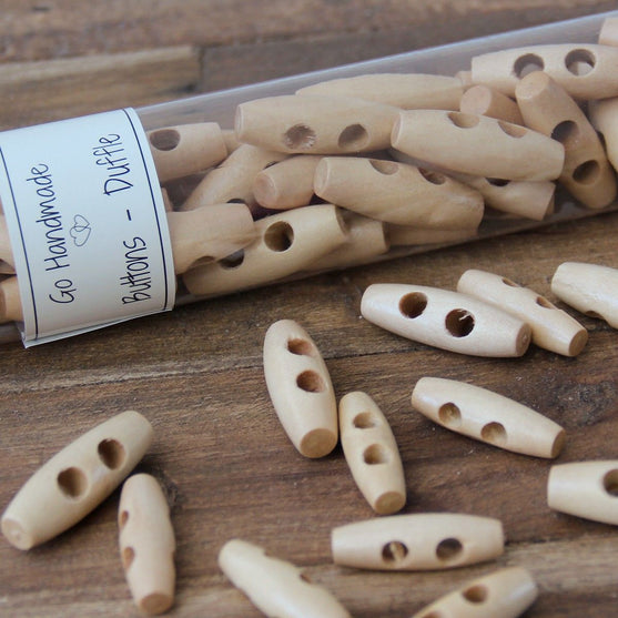 Houtje touwtje knopen - 30 mm - Go Handmade
2