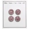 Bling Knopen - Kleine steentjes - Pink - 4 stk. - Go Handmade
3