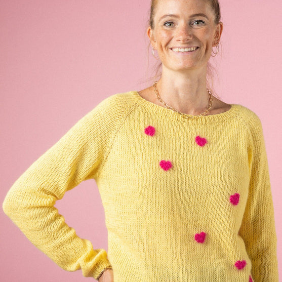 Pink Heart - Trui - Pink Collection
3
