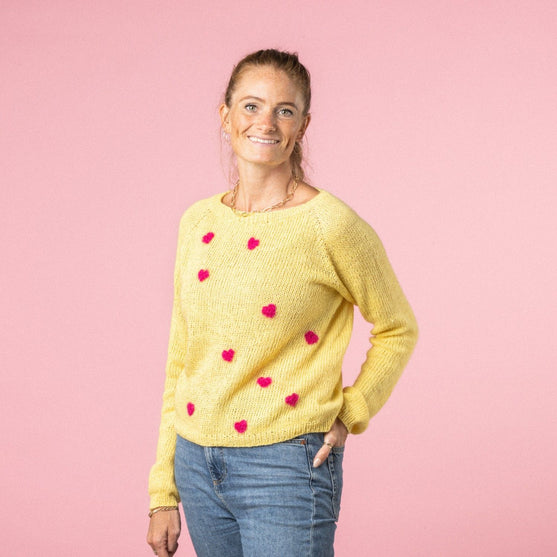 Pink Heart - Trui - Pink Collection
7