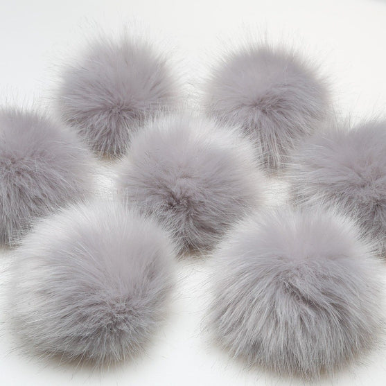 Pompon, grijs, small/10 cm - Go Handmade
2