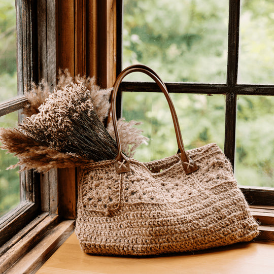 Rose Window - Jute Draagtas