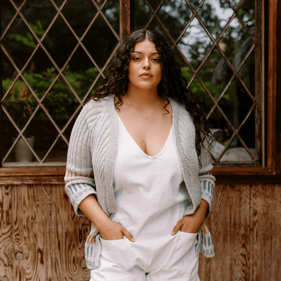 Fusing Cardigan - Open Vest met Strikceintuur
5