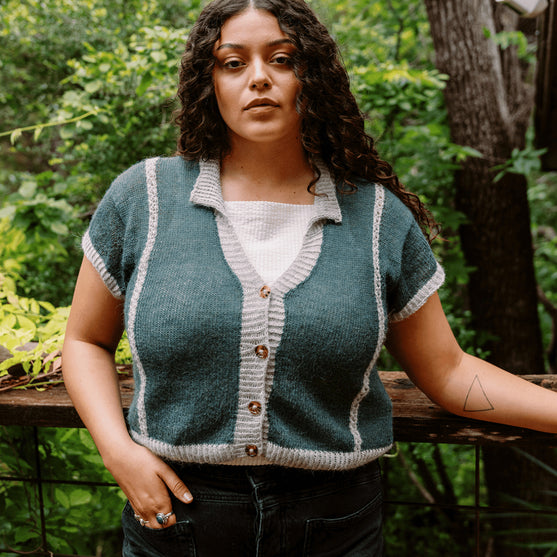 Diaphane Top - Shirt met Knopen
4