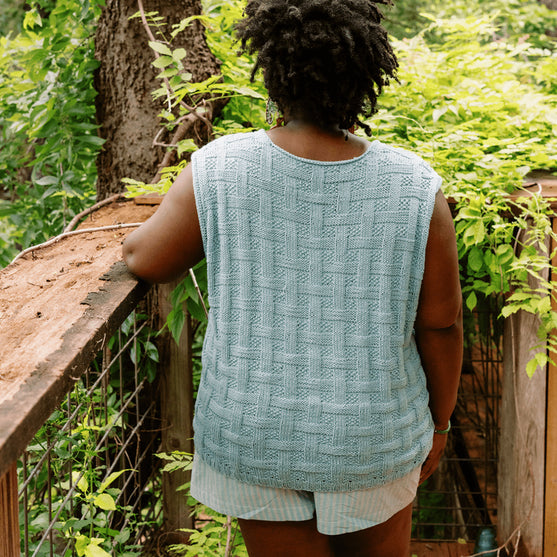 Calme Top - Mouwloze Top in Mandensteek
3