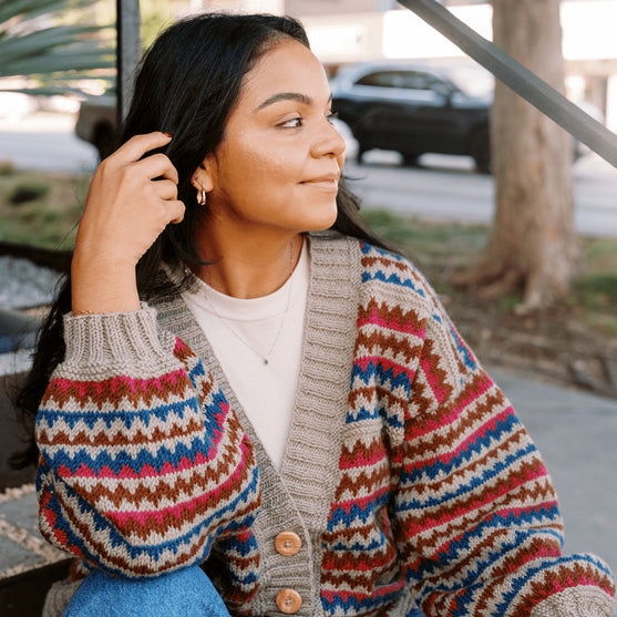 Ottolie - Chevron Vest met Zakken
4