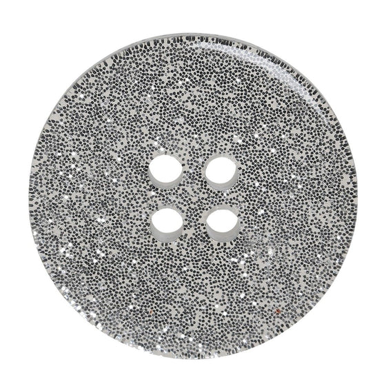 Glitter Knopen - Zilver - Meerdere maten - Go Handmade
4