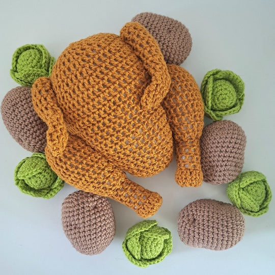 Kip met spruitjes en aardappelen