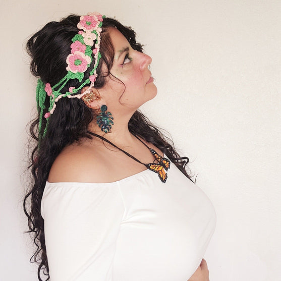 Garden Fae - Haarband met Bloemen
3