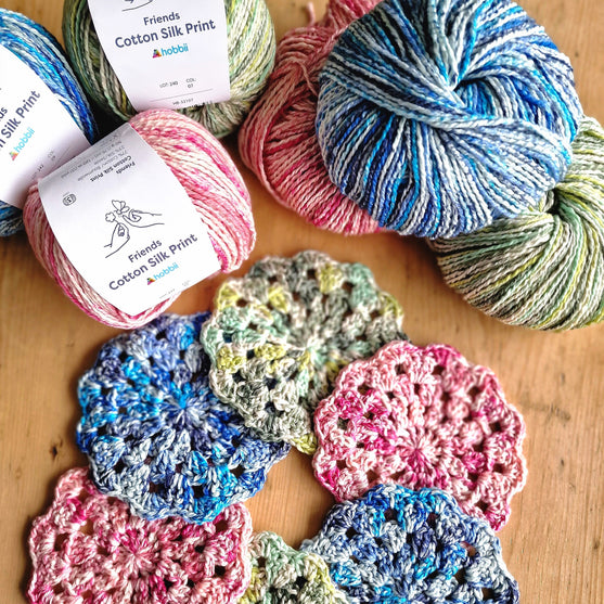 Silk Print Bloem - Onderzetters
5