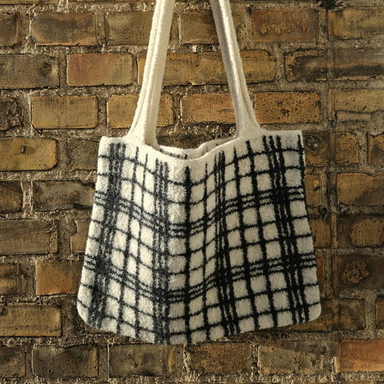 Niet alleen voor boodschappen - Vilten totebag
2