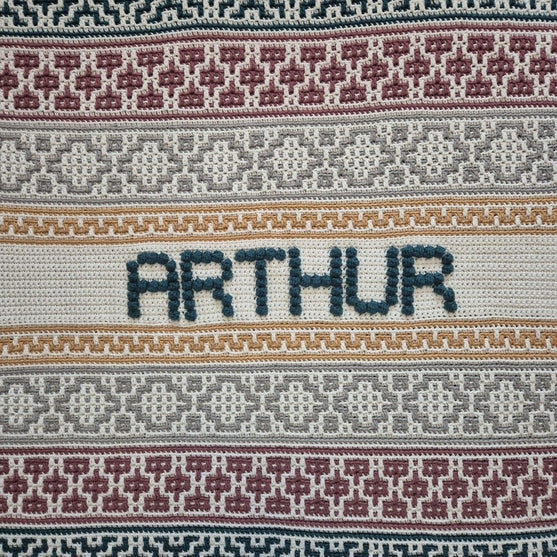 Lullaby Name Mosaic - Gepersonaliseerde Baby Deken
5