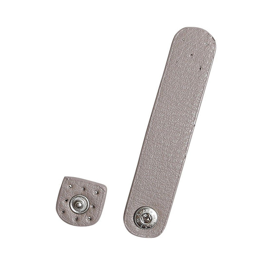 Riempje met drukknoop PU leer 9 x 1,8 cm - Go Handmade
3