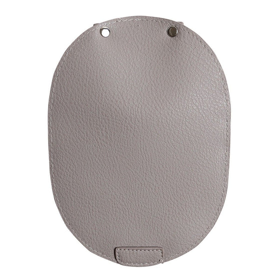 Tas Flap met metalen slot - Beige/Silver - Go Handmade
5