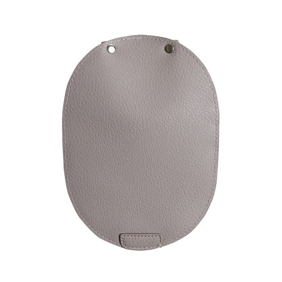 Tas Flap met metalen slot - Beige/Silver - Go Handmade
6