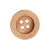 Houten knopen - Round Groove - Lichte - Go Handmade
2