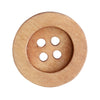 Houten knopen - Round Groove - Lichte - Go Handmade
3