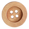 Houten knopen - Round Groove - Lichte - Go Handmade
4