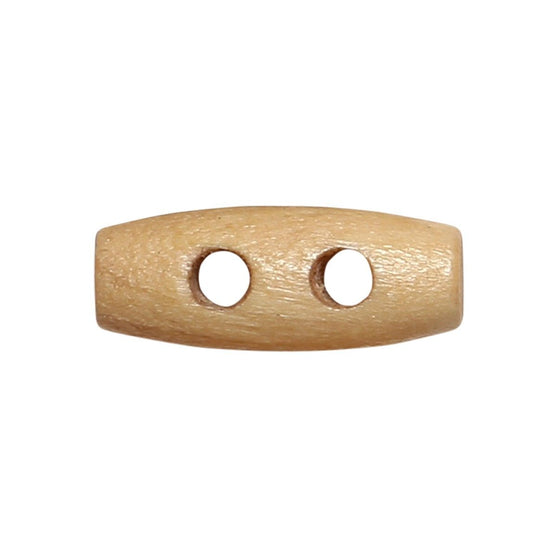 Langwerpige Houten knopen Mini - 20 mm - Go Handmade
2