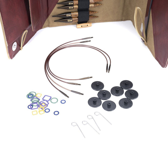 Ginger Regal - Korte Verwisselbare Rondbreinaaldenset - Berken - KnitPro
4