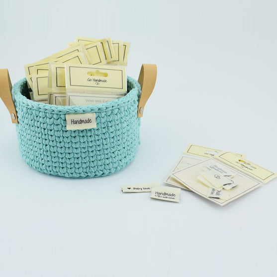 10 Labels - Made with love - 1 hartje - 3.5 cm - Go Handmade
5