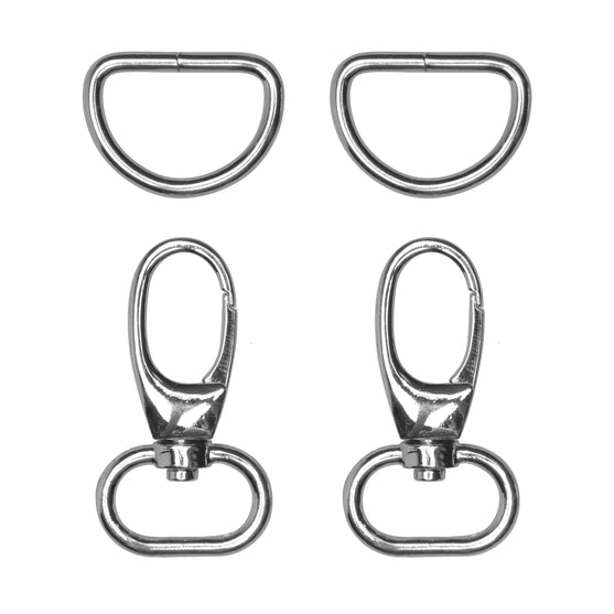 Karabijnsluiting met D-ring - Go Handmade
1