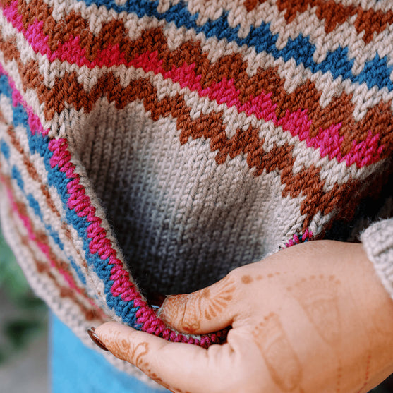 Ottolie - Chevron Vest met Zakken
7