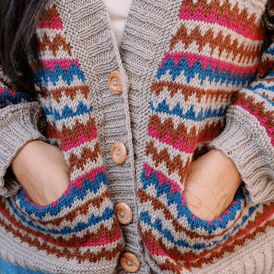 Ottolie - Chevron Vest met Zakken
10