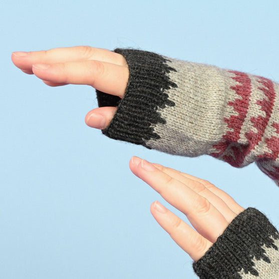 Armwarmers met Fair Isle-patroon
3