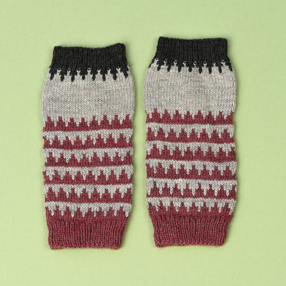 Armwarmers met Fair Isle-patroon
8