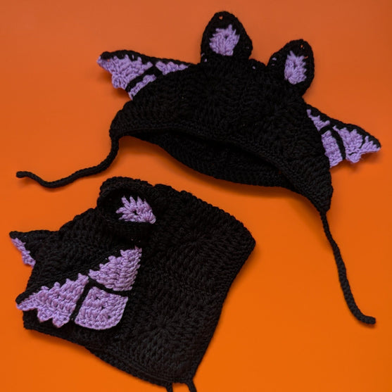 Baby Boo Bonnets - Drie Halloween mutsjes
4