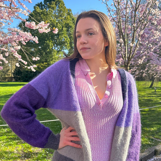 Brede Striber - Lang vest
5