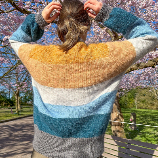 Brede Striber - Kort vest
3