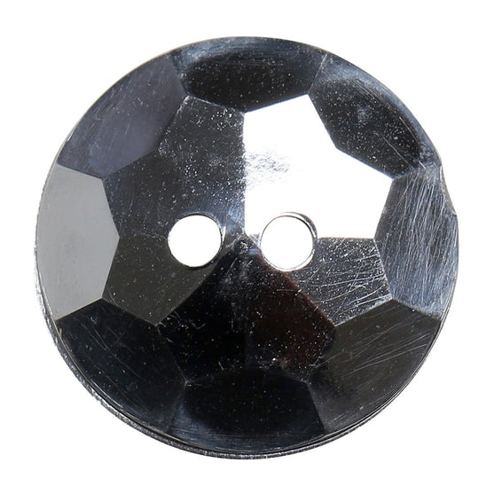 Crystal knopen met 2 gaatjes - 18 mm - Go Handmade
8