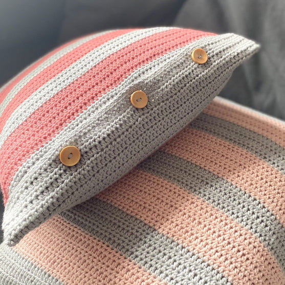 Cotton Stripes – Vierkant kussen
2