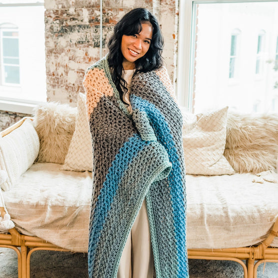 Sherbet Afghan - Plaid
3